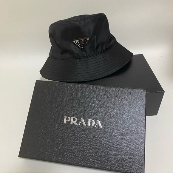 Prada Black Bucket Hat - Picture 1 of 7